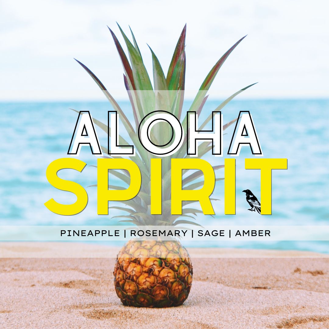 Aloha Spirit wax melt crumble pineapple on beach