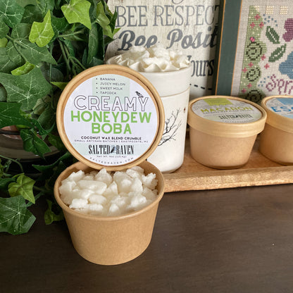 Creamy Honeydew Boba | Wax Melt Crumble